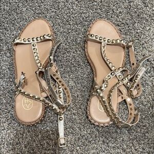 Ash Women's Metallic Studded Sandals